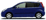 Цвет : (B37) Japan Синий Салон: (G) Серо-Черный Ткань Цвет : (B37) Japan Синий Салон: (G) Серо-Черный Ткань